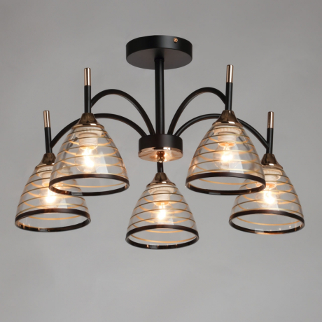 Люстра на штанге с лампочками DeMarkt 635015405+Lamps 