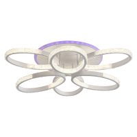 Светодиодная диммируемая люстра с ПДУ Profit Light 8097/3+3 WHT 132W+8W RGB