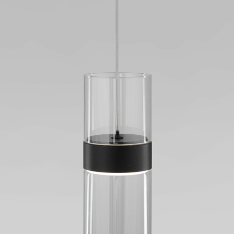 Подвесной светильник Eurosvet Lumen 50244/1 LED черный/прозрачный 