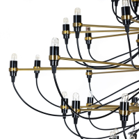 Подвесная люстра со светодиодными лампочками E14 , комплект от Lustrof. №617929-622677