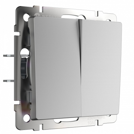 Выключатель проходной двухклавишный без рамки Werkel W1122006