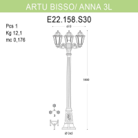 E22.158.S30.WYF1R Фонарный столб Fumagalli Artu Bisso/Anna