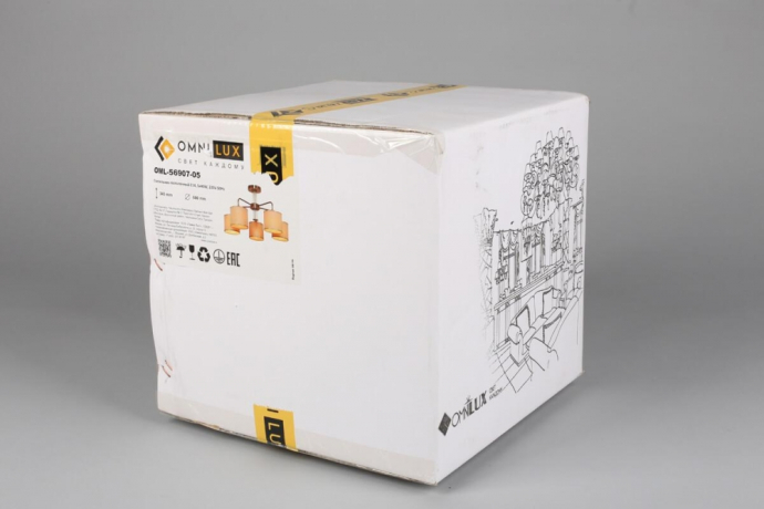 Люстра потолочная с лампочками Omnilux OML-56907-05+Lamps 