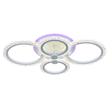 Светодиодная диммируемая люстра с ПДУ Profit Light 8027/4 WHT 