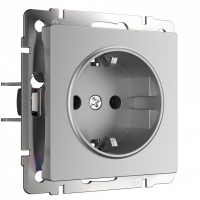 Розетка с заземлением и со шторкой, без рамки Werkel  W1171106