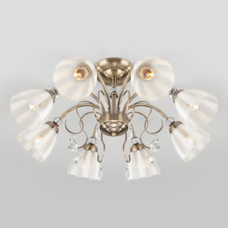 Люстра потолочная Eurosvet Floranse 30155/8 античная бронза a044825 