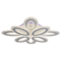 Нарушена упаковка!  <317648> Светодиодная диммируемая люстра с ПДУ Profit Light 8080/4+4 WHT