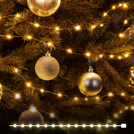 10м. Гирлянда нить Роса теплый свет Eurosvet 230V 400-009 (a060413)