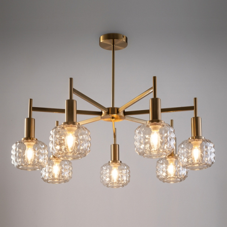 Люстра на штанге Freya Fero FR5366CL-07BS 