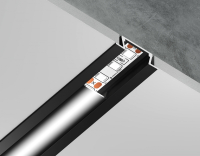 Алюминиевый профиль встраиваемый 21.5*6.8 для светодиодной ленты до 11мм Ambrella light ILLUMINATION Alum GP1001BK/BK