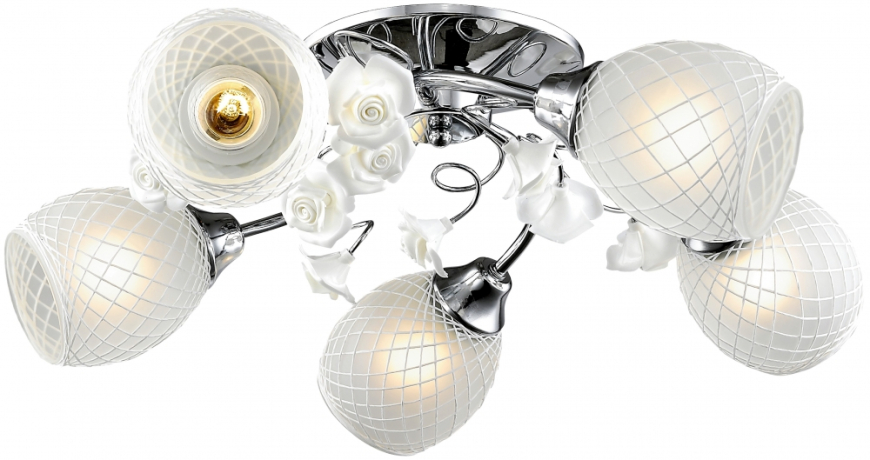 Люстра потолочная с 5 Led лампами. Комплект от Lustrof №150461-708650 