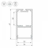 Короб накладной Arlight SL-LINE 036303