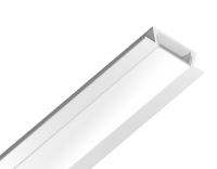 Алюминиевый профиль встраиваемый 21.5*6.8 для светодиодной ленты до 11мм Ambrella light ILLUMINATION Alum GP1001WH