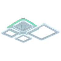 Потолочная диммируемая люстра с пультом ДУ Profit Light 8465/3+1D WHT 70W+8W RGB