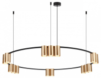 Подвесная люстра Denkirs Orbit DK4067-BK+SG