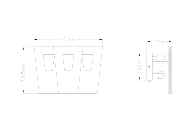 Настенный светильник с 2 LED лампами. Комплект от Lustrof №618725-709190 