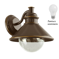 Уличный настенный светильник с лампочкой Eglo 96262+Lamps