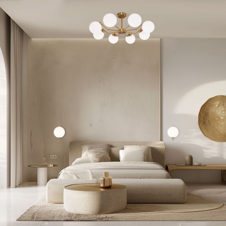 Потолочная люстра Eurosvet Frost 70154/8 латунь (a057068) 