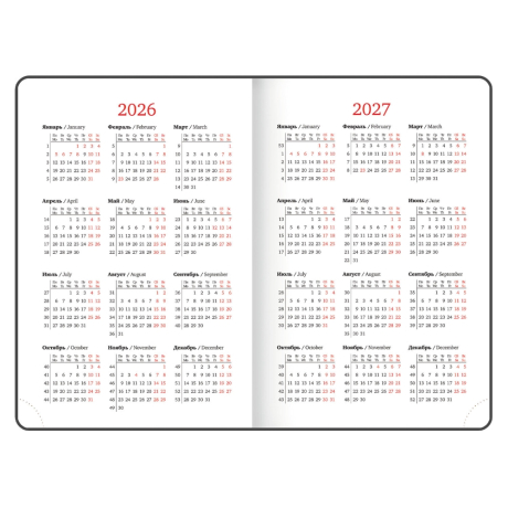 Нарушена упаковка!  <795467> Ежедневник датированный 2026 А5 138x213 мм, BRAUBERG "Inspiration", под кожу, цветной срез, бирюза, 117476