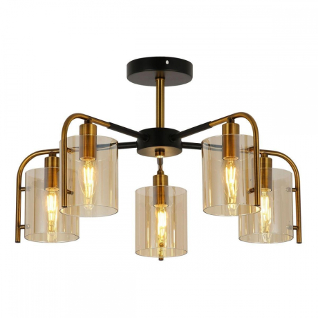 Люстра на штанге Escada Elegant 671/5P Black/Gold 