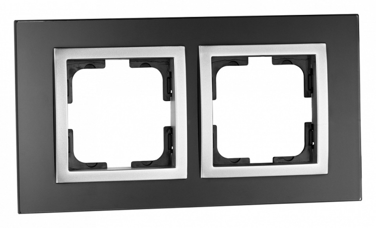 Рамка на 2 поста Mono Electric Style Glass 107-720000-161 
