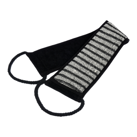 Нарушена упаковка!  <296890> Мочалка ''Мужская'' лента, 10х60 см (10х74 см с ручками) ''Банные штучки'' 41264