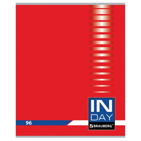 Нарушена упаковка!  <214861> Тетрадь А5, 96 л., BRAUBERG, скоба, клетка, обложка картон, "INDAY", 400522 (400522)