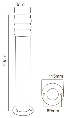 Уличный фонарный столб Arte Lamp Portico A8381PA-1SS