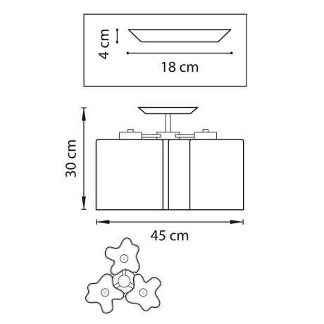 802031 Потолочная люстра LightStar Nubi 