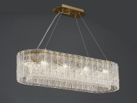 Подвесная люстра Newport 10820/90 brass oval М0064784