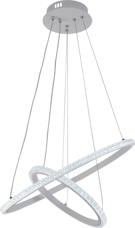 Подвесная диммируемая люстра с пультом ДУ Profit Light 6388/2 WHT 82W 