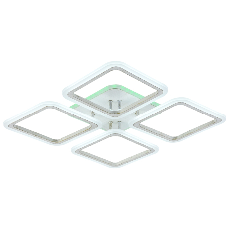 Светодиодная диммируемая люстра с ПДУ Profit Light 8075/4 PGD 112W+8W RGB 