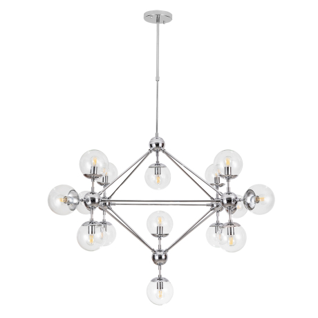 Люстра на штанге с лампочками Arte lamp A1664SP-15CC+Lamps 