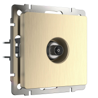 ТВ-розетка оконечная (шампань рифленый) Werkel W1183010