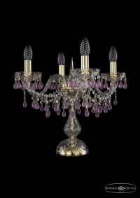 1410L/4/141-39/G/V7010 Настольная лампа Bohemia Ivele Crystal