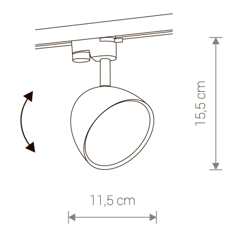 Однофазный светильник для трека Nowodvorski Profile Vespa 8824 