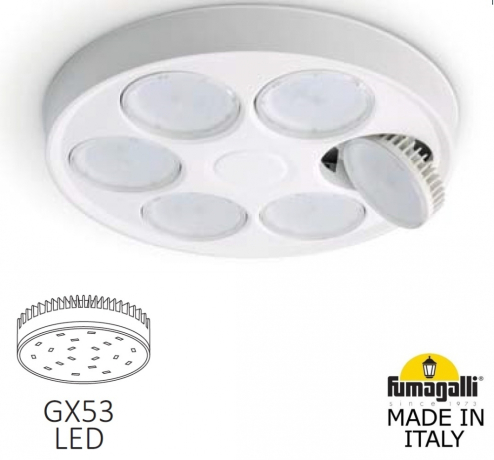 Парковый фонарь Fumagalli EKTOR 4000/MIDIPILAR/Vivi 2L LED GX-53 V50.372.A20.LXD6L