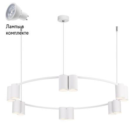 Светильник подвесной с Led лампочками в комплекте Velante 471-003-12+Lamps 