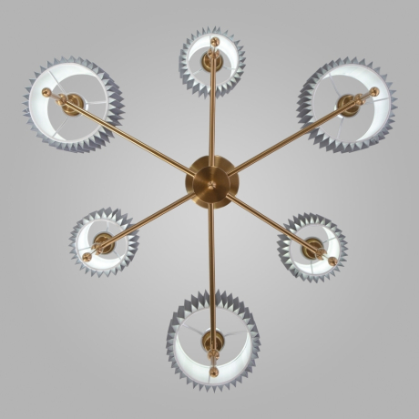 Потолочная люстра с тканевыми абажурами Eurosvet Notturno 60162/6 (a065665) 