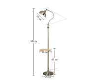 07083 Торшер со столиком Kink Light Амман