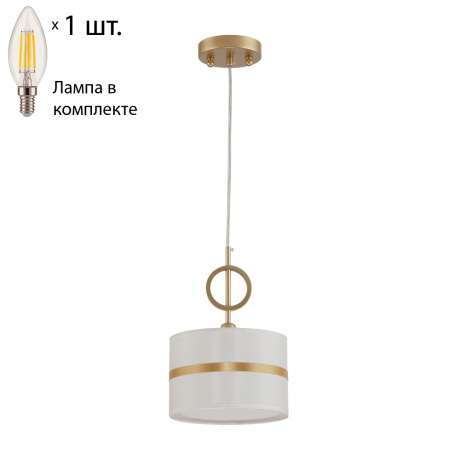 Подвесной светильник с лампочкой Favourite Mateo 2634-1P+Lamps E14 Свеча 