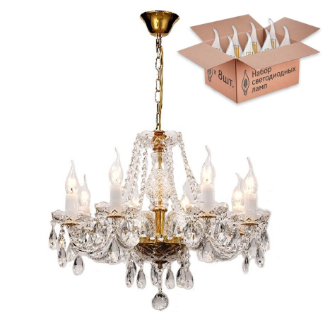 Люстра с лампочками Favourite Monreal 1735-8P+Lamps 