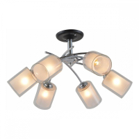 Потолочная люстра Escada 1170/6P E27*60W Chrome/Black MELL