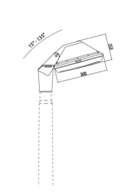4P2.000.G10.AYE28 Консоль на столб Fumagalli Giorgio
