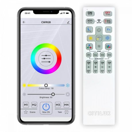 Подвесная светодиодная люстра с пультом Электрон Смарт Citilux CL710A104S 