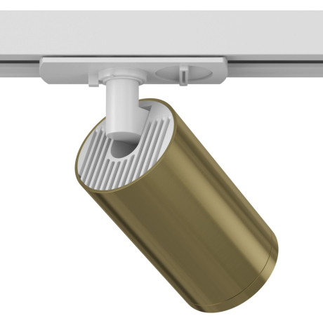 Однофазный светильник для трека Focus S Maytoni TR020-1-GU10-WBS (TR020-01W+TRA020-01BS) 