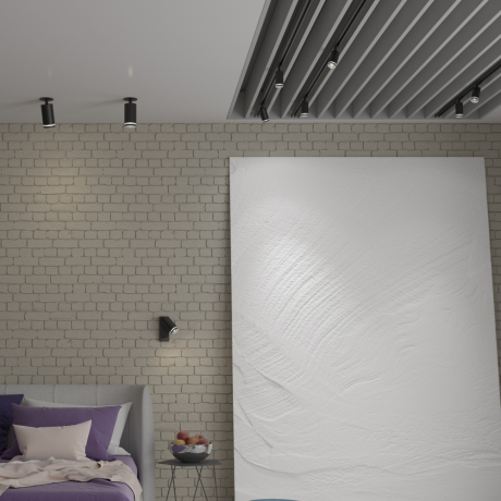 Однофазный светильник для шинопровода со светодиодной лампочкой GU10, комплект от Lustrof. №369548-647309 