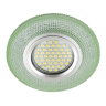 Встраиваемый светильник с LED подсветкой Fametto Luciole DLS-L142 Gu5.3 Glassy/Green (UL-00003882) 