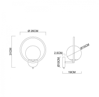 Бра Arte Lamp Matisse A7741AP-1BK