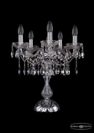 1413L/5/141-47/Ni Настольная лампа Bohemia Ivele Crystal 